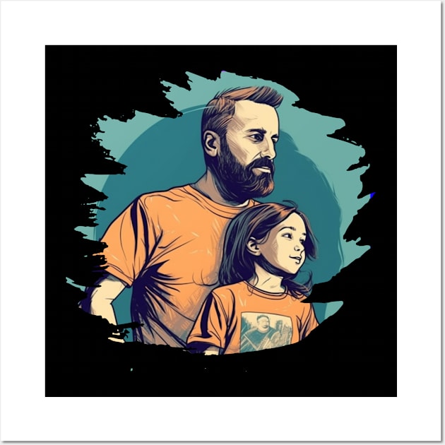 Happy Fathers day Wall Art by Pixy Official